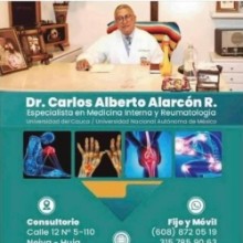 Carlos Alberto Alarcón Reyes, Reumatólogo en Neiva | Agenda una cita online